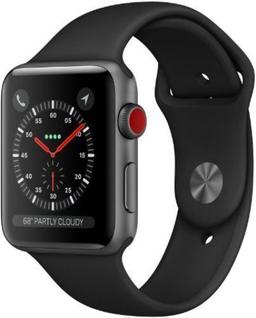 Apple Watch Series 3 (GPS) - 8GB - 38mm - Space Grey Aluminum Case with Black Rubber Sport Band