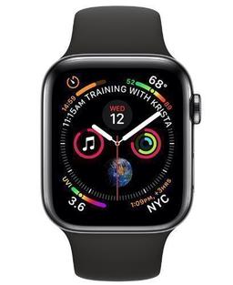 Apple Watch Series 4 (GPS) - 16GB - 40mm - Space Black Stainless Steel Case with Black Rubber Sport Band
