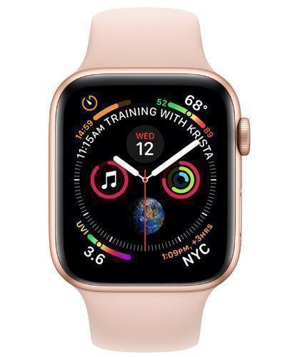 Apple  Watch Series 4 - 16GB - Gold-Aluminum-Sport Band-Pink Sand - Cellular + GPS - 40mm - Gold - Aluminum - Pink Sand - Sport Band - Rubber - Acceptable