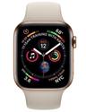 Apple Watch Series 4 (Cellular + GPS) - 16GB - 44mm - Gold Stainless Steel Case with Stone Rubber Sport Band