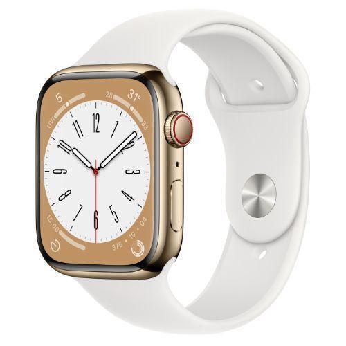 Apple Watch Series 5 (Cellular + GPS) - 32GB - 40mm - Gold Aluminum Case with Pink Sand Rubber Sport Band