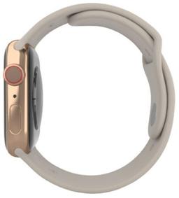 Apple Watch Series 5 (Cellular + GPS) - 32GB - 44mm - Gold Stainless Steel Case with Starlight Rubber Sport Band