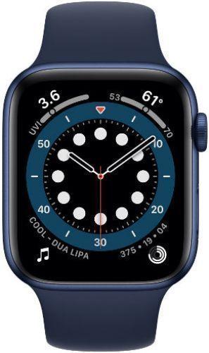 Apple Watch Series 6 (Cellular + GPS) - 32GB - 40mm - Blue Aluminum Case with Deep Navy Rubber Sport Band