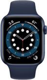 Apple Watch Series 6 (Cellular + GPS) - 32GB - 44mm - Blue Aluminum Case with Deep Navy Rubber Sport Band