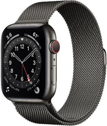 Apple Watch Series 6 (Cellular + GPS) - 32GB - 40mm - Graphite Stainless Steel Case with Graphite Stainless Steel Milanese Loop Band
