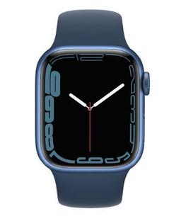 Apple Watch Series 7 (Cellular + GPS) - 32GB - 45mm - Blue Aluminum Case with Abyss Blue Rubber Sport Band