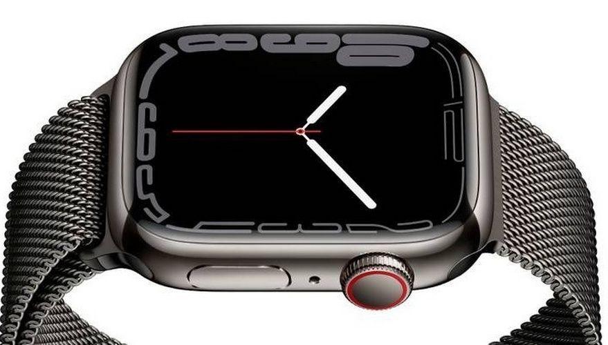 Apple Watch Series 7 (Cellular + GPS) - 32GB - 45mm - Graphite Stainless Steel Case with Graphite Stainless Steel Milanese Loop Band