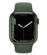 Apple Watch Series 7 (Cellular + GPS) - 32GB - 45mm - Green Aluminum Case with Clover Rubber Sport Band
