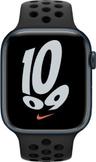 Apple Watch Series 7 (Cellular + GPS) - 32GB - 45mm - Midnight Nike (Aluminum) Case with Anthracite/Black Rubber Nike Sport Band