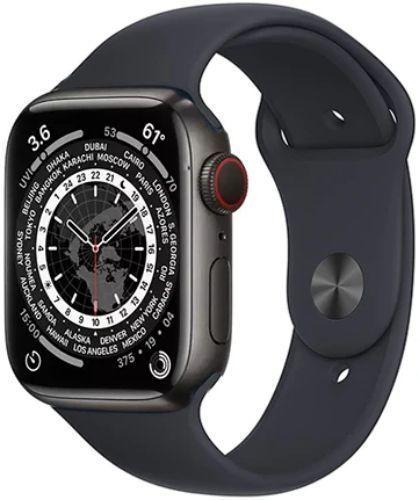 Apple Watch Series 7 Titanium 45mm in Space Black in Pristine condition