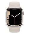 Apple Watch Series 7 (Cellular + GPS) - 32GB - 41mm - Starlight Aluminum Case with Starlight Rubber Sport Band