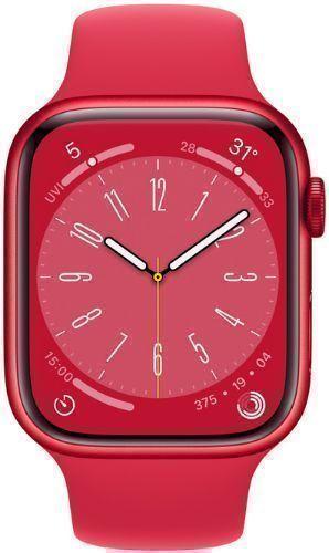 Apple  Watch Series 8 - 32GB - Cellular + GPS - 45mm - Red - Aluminum - Red - Sport Band - Rubber - Acceptable