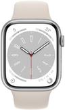 Apple Watch Series 8 (GPS) - 32GB - 41mm - Silver Aluminum Case with Starlight Rubber Sport Band