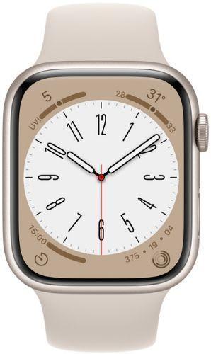 Apple  Watch Series 8 - 32GB - GPS - 41mm - Starlight - Aluminum - Starlight - Sport Band - Rubber - Acceptable