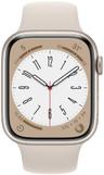 Apple Watch Series 8 (GPS) - 32GB - 45mm - Starlight Aluminum Case with Starlight Rubber Sport Band