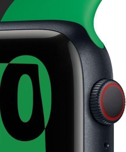 Apple Watch Series 9 (Cellular + GPS) - 64GB - 45mm - Midnight Aluminum Case with Black Unity Rubber Sport Band - One Size