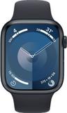 Apple Watch Series 9 (GPS) - 64GB - 41mm - Midnight Aluminum Case with Midnight Rubber Sport Band - Small/Medium Size