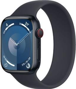 Apple Watch Series 9 (GPS) - 64GB - 45mm - Midnight Aluminum Case with Midnight Rubber Solo Loop Band - One Size