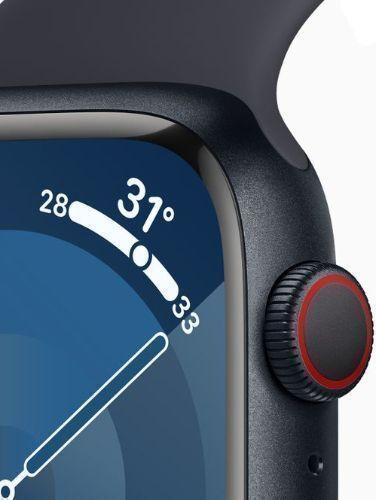 Apple Watch Series 9 (GPS) - 64GB - 45mm - Midnight Aluminum Case with Midnight Rubber Solo Loop Band - One Size