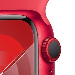 Apple Watch Series 9 (Cellular + GPS) - 64GB - 41mm - Red Aluminum Case with Red Rubber Sport Band - Small/Medium Size
