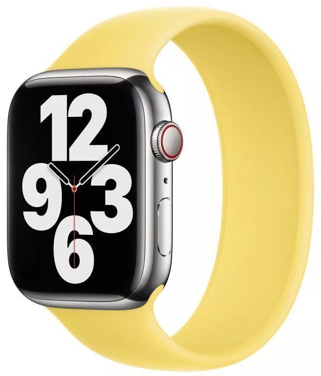 Apple Watch Solo Loop Band (45mm) - Lemon Zest - Size 8