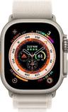 Apple Watch Ultra (Cellular + GPS) - 32GB - 49mm - Titanium Titanium Case with Starlight Textile Alpine Loop Band - One Size