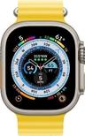 Apple Watch Ultra (Cellular + GPS) - 32GB - 49mm - Titanium Titanium Case with Yellow Rubber Ocean Band - One Size