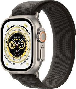 Apple Watch Ultra (Cellular + GPS) - 32GB - 49mm - Titanium Titanium Case with Black/Gray Textile Trail Loop Band - M/L Size