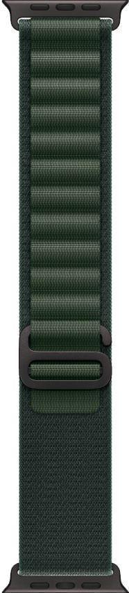 Apple Watch Ultra 2 (Cellular + GPS) - 64GB - 49mm - Black Titanium Case with Dark Green Rubber Alpine Loop Band - One Size