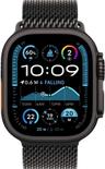 Apple Watch Ultra 2 (Cellular + GPS) - 64GB - 49mm - Black Titanium Case with Black Textile Titanium Milanese Loop Band - Large Size