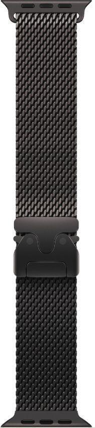 Apple Watch Ultra 2 (Cellular + GPS) - 64GB - 49mm - Black Titanium Case with Black Textile Titanium Milanese Loop Band - Large Size