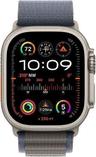 Apple Watch Ultra 2 (Cellular + GPS) - 64GB - 49mm - Titanium Titanium Case with Blue/Grey Textile Alpine Loop Band - One Size