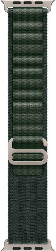 Apple Watch Ultra 2 (Cellular + GPS) - 64GB - 49mm - Titanium Titanium Case with Dark Green Textile Alpine Loop Band - Medium Size