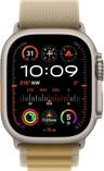Apple Watch Ultra 2 (Cellular + GPS) - 64GB - 49mm - Titanium Titanium Case with Tan Textile Alpine Loop Band - One Size