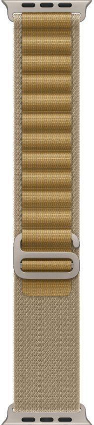 Apple Watch Ultra 2 (Cellular + GPS) - 64GB - 49mm - Titanium Titanium Case with Tan Textile Alpine Loop Band - One Size