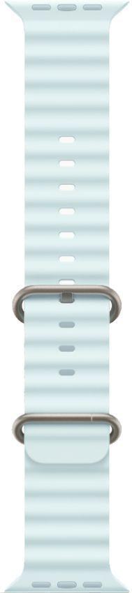 Apple Watch Ultra 2 (Cellular + GPS) - 64GB - 49mm - Titanium Titanium Case with Ice Blue Rubber Ocean Band - One Size