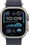 Apple Watch Ultra 2 (Cellular + GPS) - 64GB - 49mm - Titanium Titanium Case with Navy Textile Ocean Band - One Size