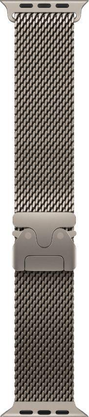 Apple Watch Ultra 2 (Cellular + GPS) - 64GB - 49mm - Titanium Titanium Case with Natural Textile Titanium Milanese Loop Band - One Size
