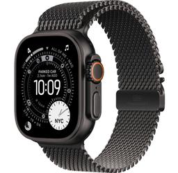 Apple Watch Ultra 3 - 64GB - 49mm - Black Titanium Case with Black Titanium Titanium Milanese Loop - One Size