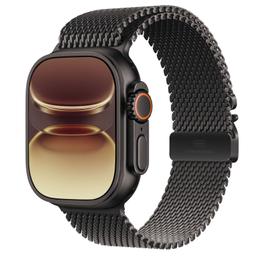 Apple Watch Ultra 3 - 64GB - 49mm - Black Titanium Case with Black Titanium Titanium Milanese Loop - One Size