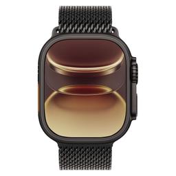 Apple Watch Ultra 3 - 64GB - 49mm - Black Titanium Case with Black Titanium Titanium Milanese Loop - One Size