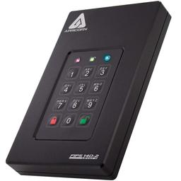 Apricorn Aegis Fortress 2TB External Hard Drive - Black