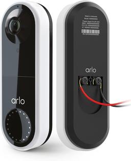 Arlo AVD1001-1CCNAS Essential Wired Video Doorbell - White