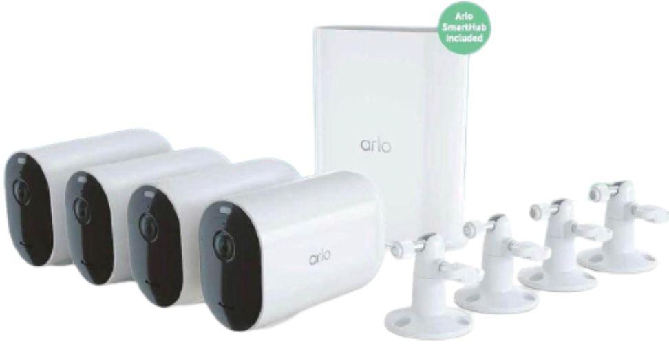 Arlo  Pro 4 Spotlight Camera Bundle - White - Excellent