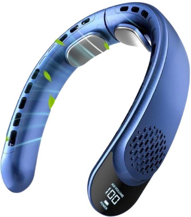 ASNUG  S8 Bladeless 4 Turbo Portable Neck Fan  - Blue - Excellent
