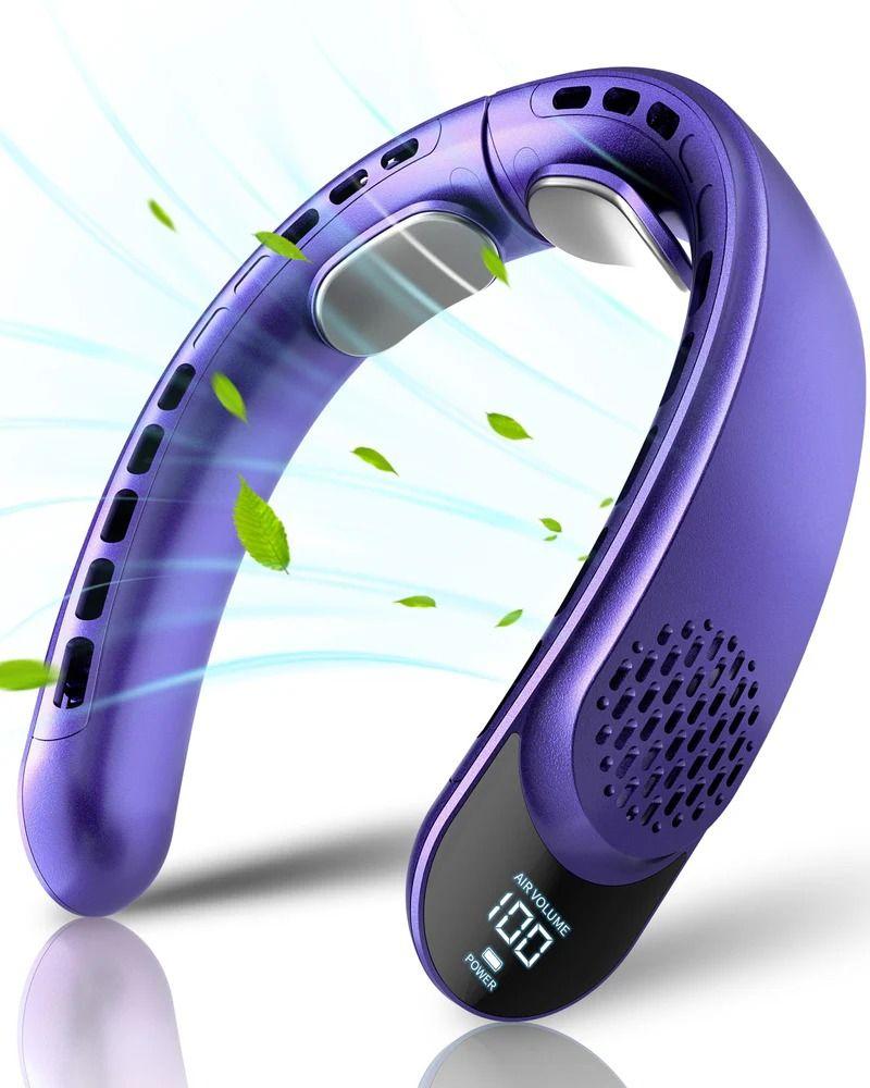 ASNUG  S8 Bladeless 4 Turbo Portable Neck Fan  - Purple - Excellent