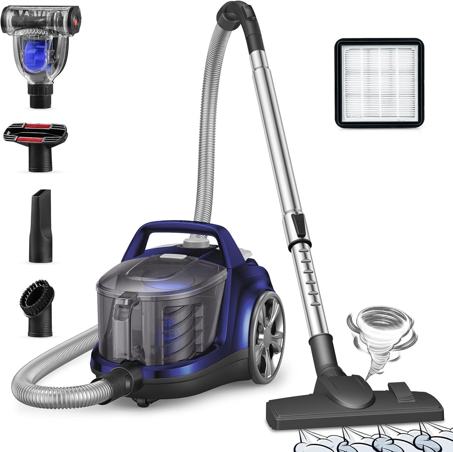 Aspiron  1200W Canister Vacuum Cleaner AS-CA006 - Blue - Excellent