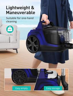 Aspiron 1200W Canister Vacuum Cleaner AS-CA006 - Blue