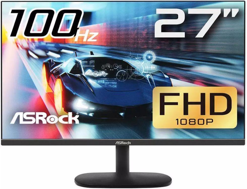 ASRock  CL27FF 27" FHD Gaming Monitor  - Black - Brand New