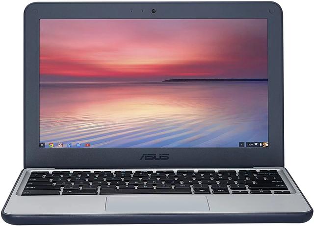Asus Chromebook C202S 11.6" Intel Celeron N3060 1.6GHz in Dark Blue/White in Good condition